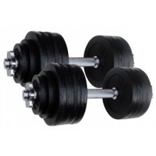 Painting 52.5lb Adjustable Dumbbell with Chrome Bar
